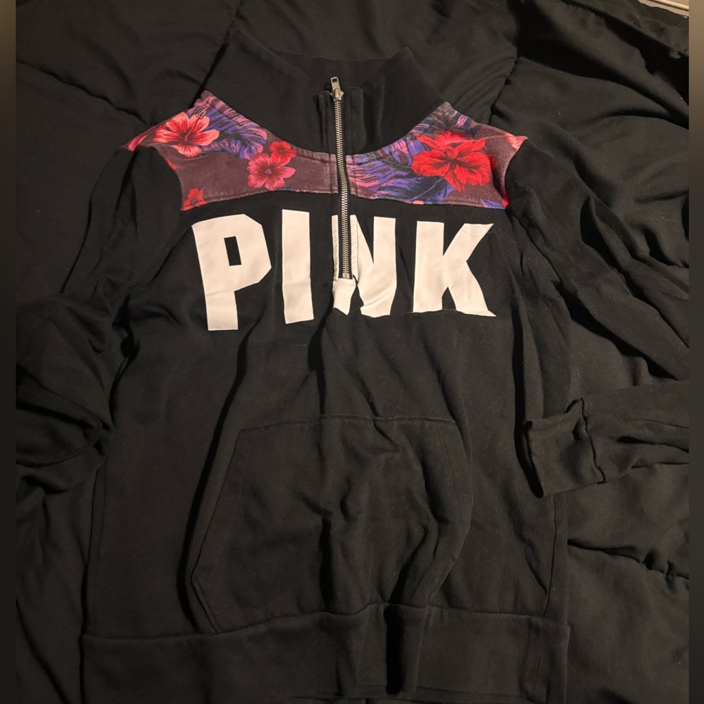 PINK 1/4 Zip Hawaiian